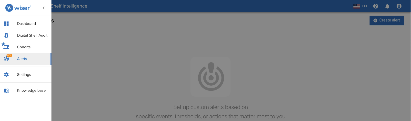 Create alerts step one